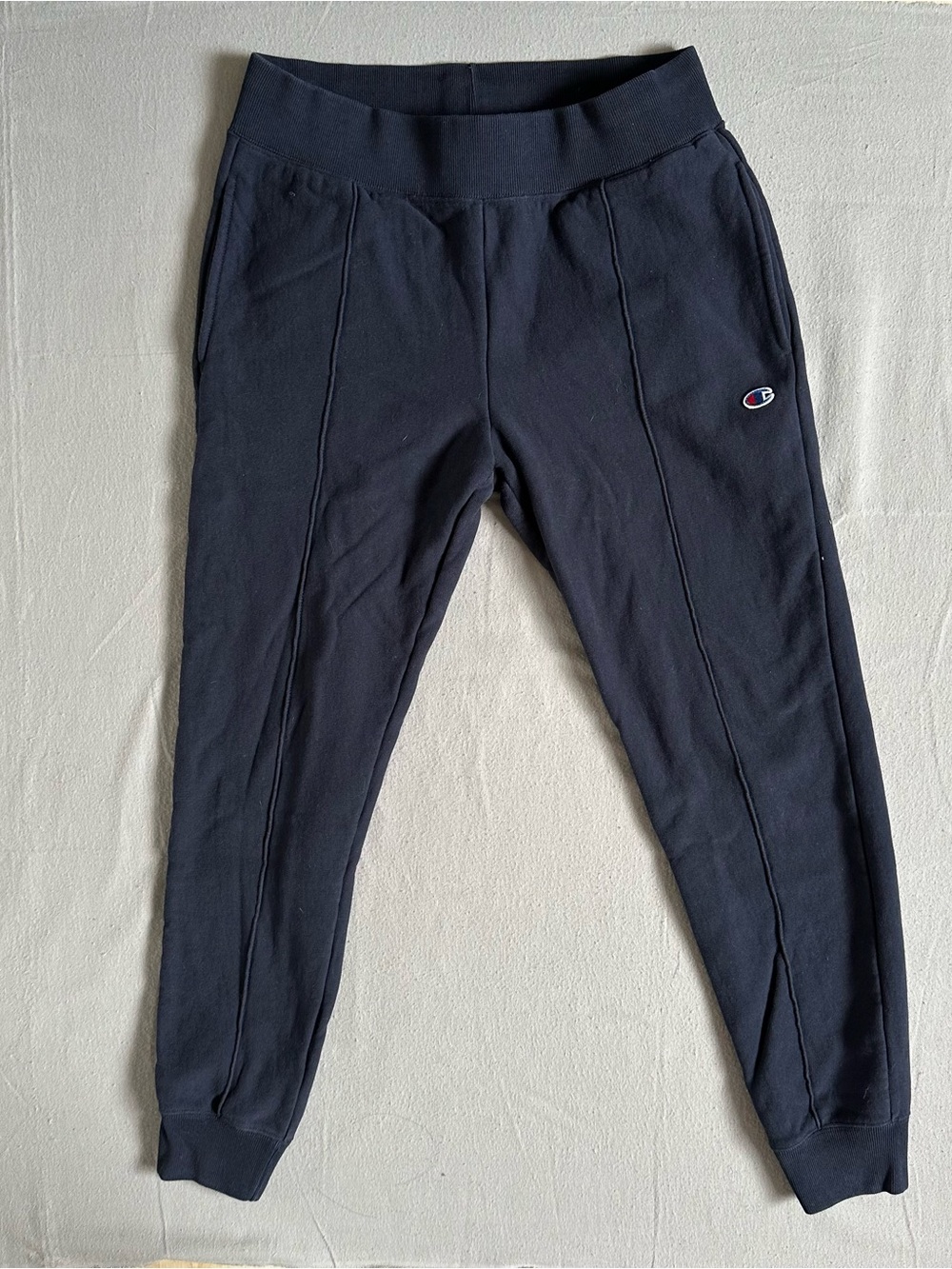 Champion Reverse Weave Navy Jogger Sweatpants Unisex S Womens Mens Athleisure